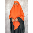 Two in One Niqab Khimar - Sienna Orange (C51)