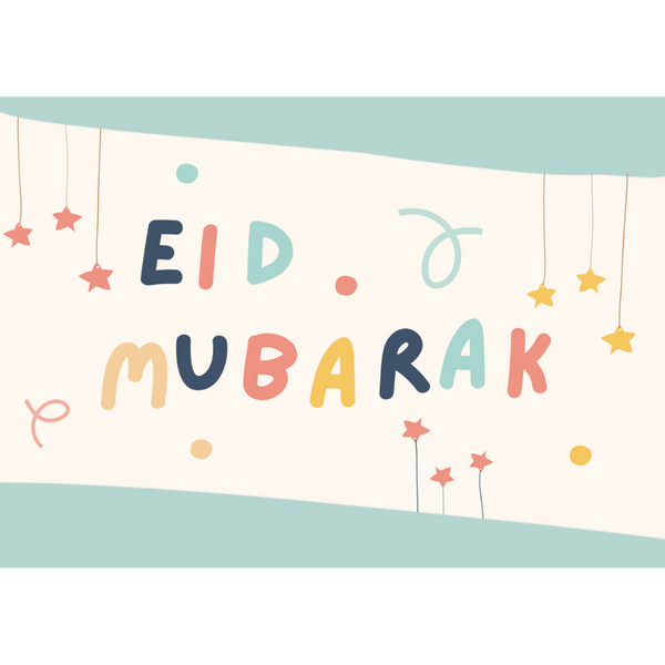 Fun Kids Eid Card Digital Print