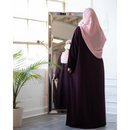 Sawda Abaya (Dark Burgundy)