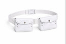 Ihram Belt with Dual Secure Pouches – White