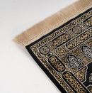 Al Rawdah Kaaba-Inspired Premium Prayer Mat – Bab Al Kaaba (Black and Gold)  13mm