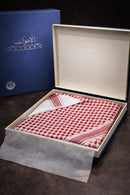Al-Jawab® Royal Red Keffiyeh – 100% Cotton Super Deluxe