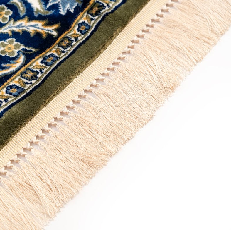 Al Rawdah Madina Masjid Edition Prayer Mat with Premium 13mm Cushioning - Madina Green