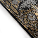 Al Rawdah Kaaba-Inspired Premium Prayer Mat – Bab Al Kaaba (Black and Gold)  13mm
