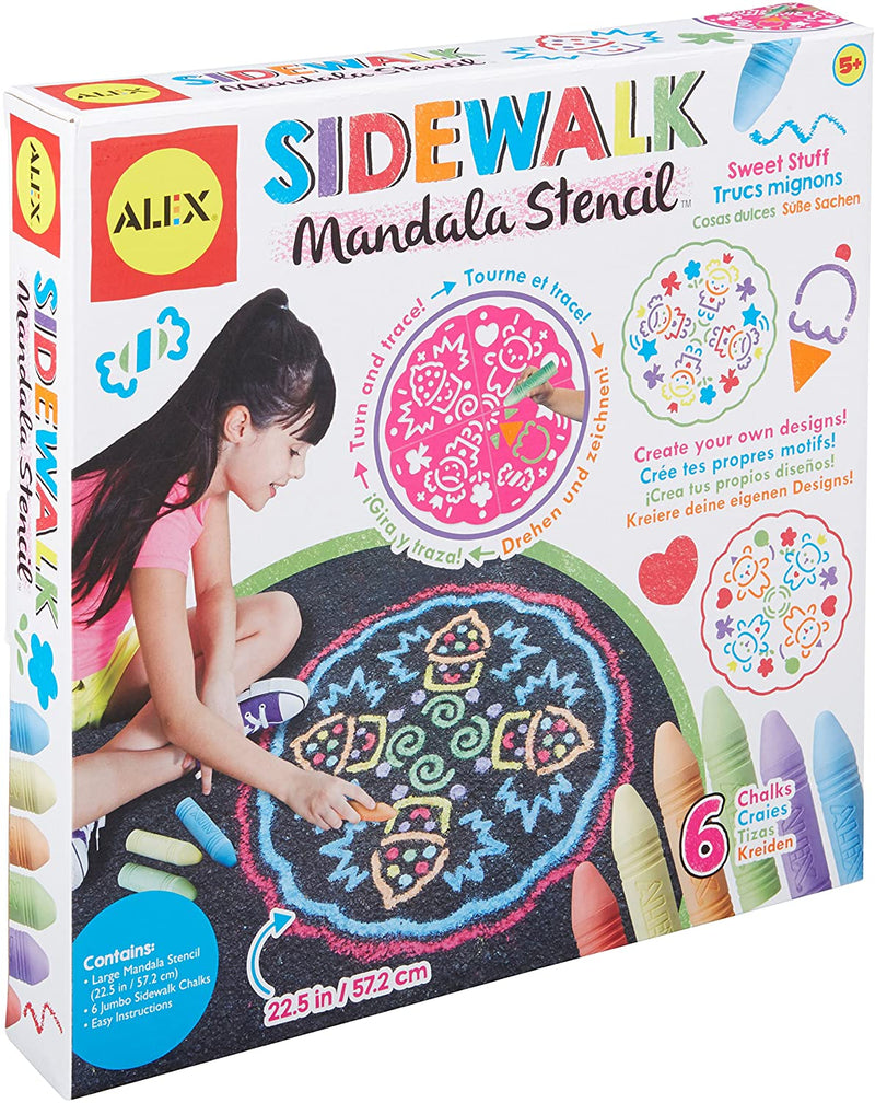 Alex Art Sidewalk Mandala Sweet Stuff, Multicolor