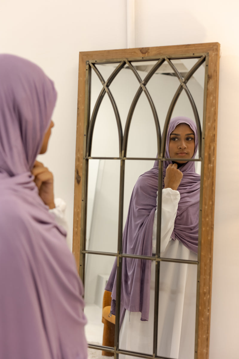 Jersey XL Hijab (Dusty Purple)