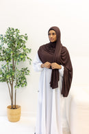 Jersey XL Hijab - Expresso Brown