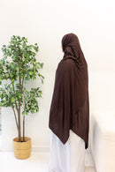 Jersey XL Hijab - Expresso Brown