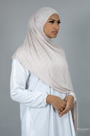 Light Cream Cotton Stretch Hijab