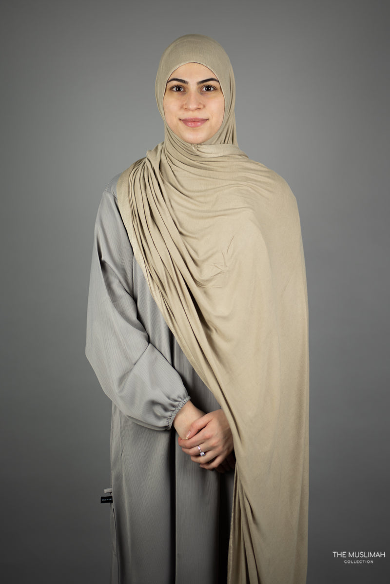 Jersey XL Hijab (Sugar Cookie)