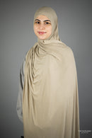 Jersey XL Hijab (Sugar Cookie)