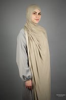 Jersey XL Hijab (Sugar Cookie)