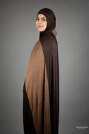 Jersey XL Hijab - Two Toned Choco Mocha