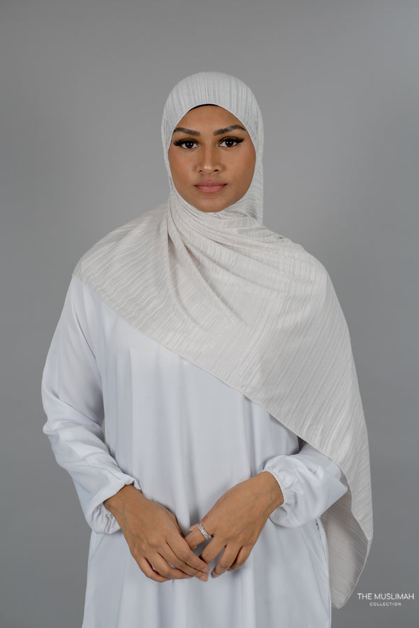 Cream Cotton Stretch Hijab