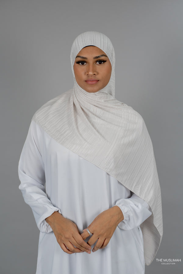 White Cotton Stretch Hijab