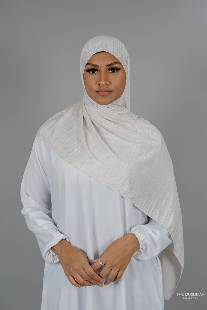 Cream Cotton Stretch Hijab