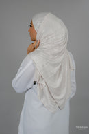 Cream Cotton Stretch Hijab