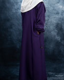 Mini Muslimah Kids Girls Abaya (Eggplant Purple)