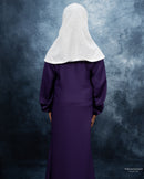 Mini Muslimah Kids Girls Abaya (Eggplant Purple)