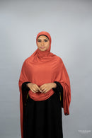 Jersey XL Hijab - Burnt Orange