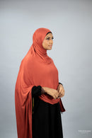Jersey XL Hijab - Burnt Orange