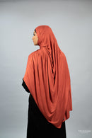 Jersey XL Hijab - Burnt Orange