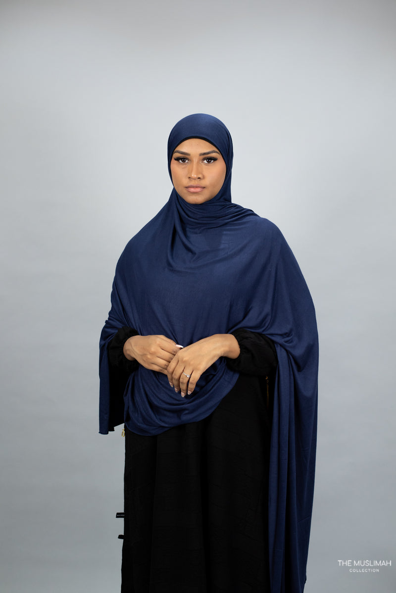 Jersey XL Hijab (Navy Blue)