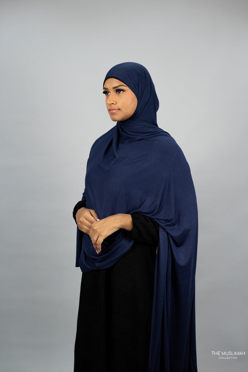 Jersey XL Hijab (Navy Blue)