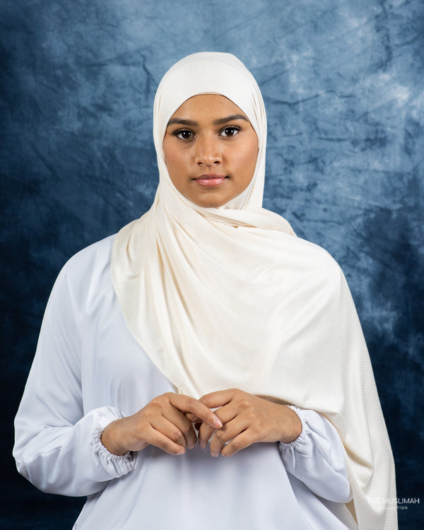 Stretch Hijab Light Cream