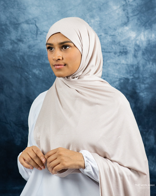 Stretch Hijab Seashell