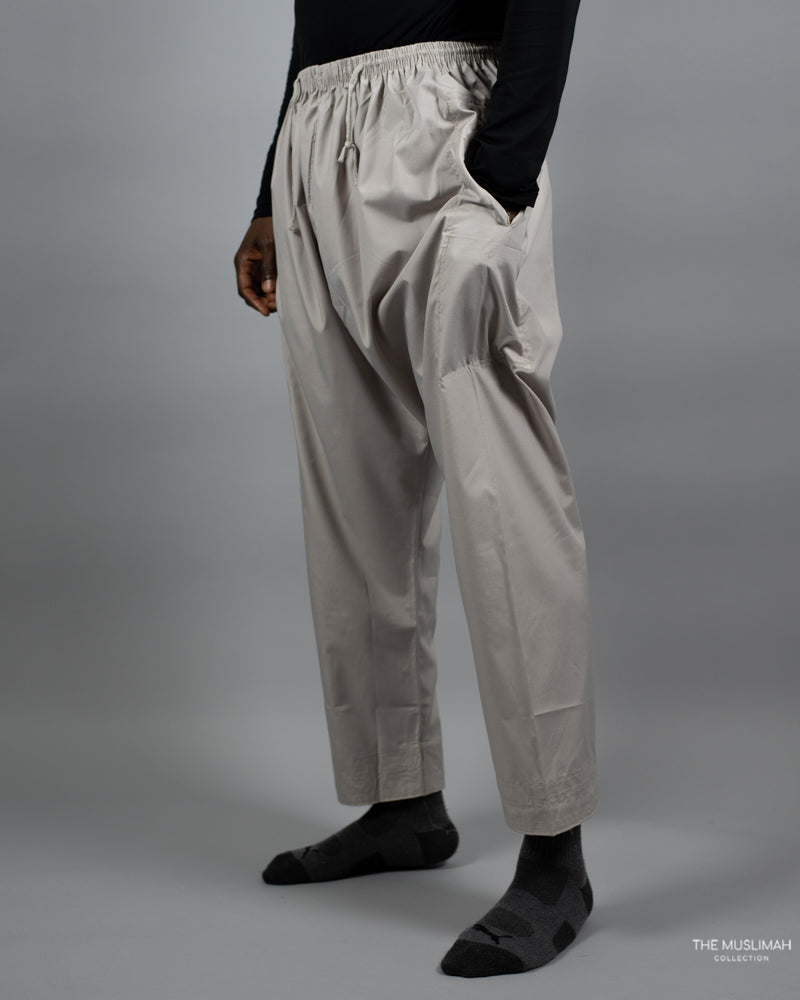Men's Thobe Pants with Pockets -  Taupe