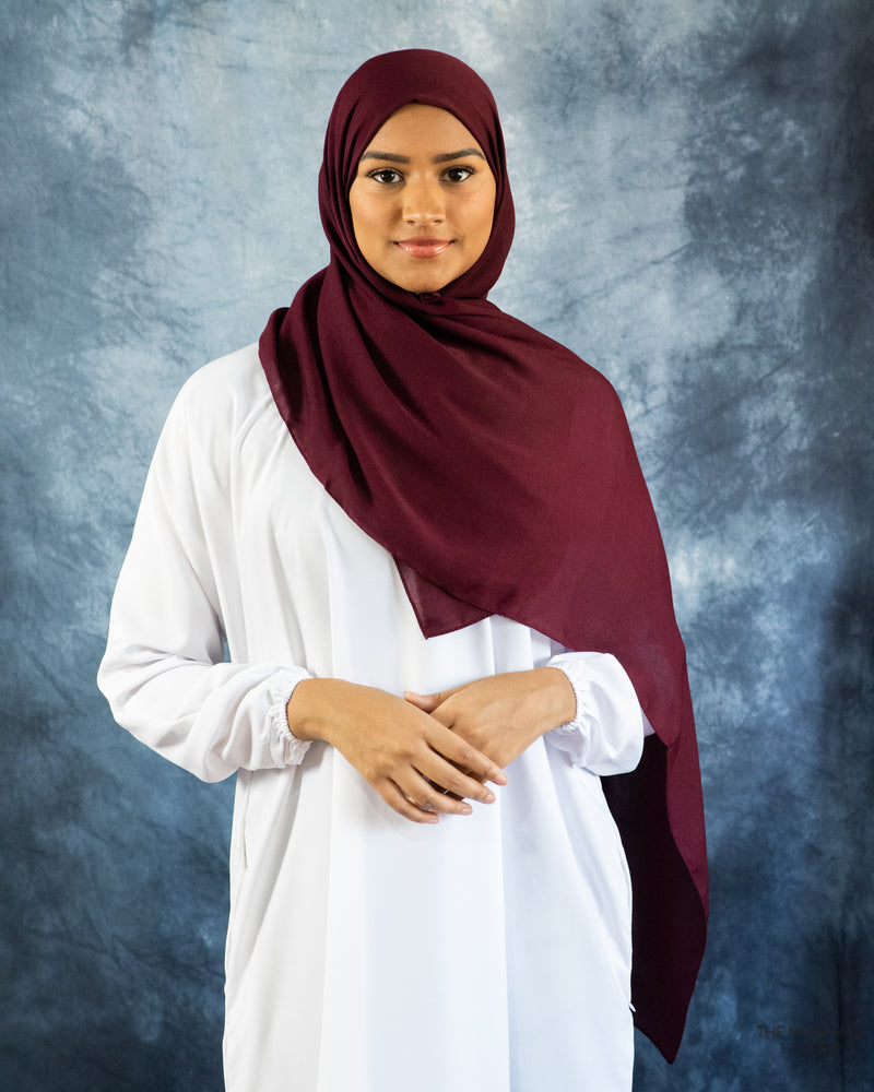 Cranberry Chiffon Hijab