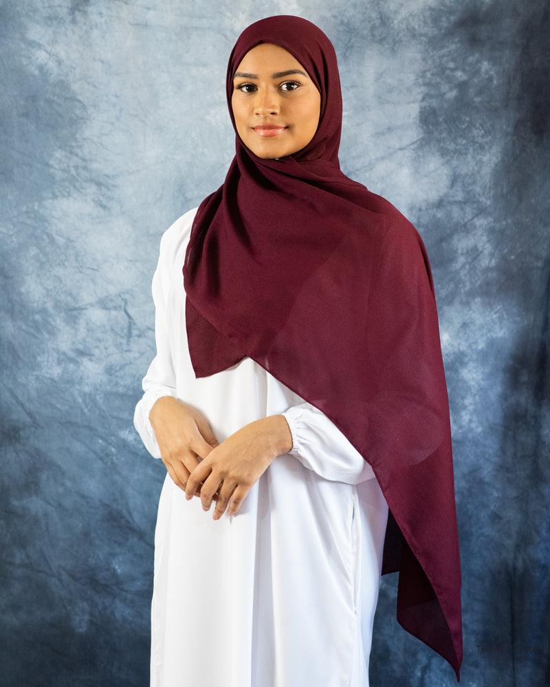 Cranberry Chiffon Hijab