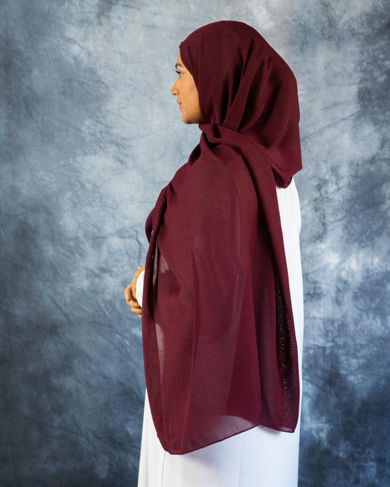 Cranberry Chiffon Hijab