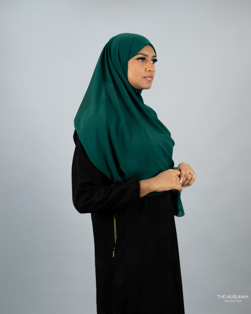 Emerald Green Chiffon Hijab