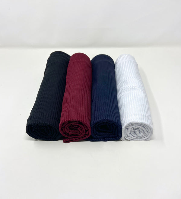 Ribbed Jersey Hijab Essentials Bundle Set 4 for $40