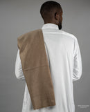 Saddle Brown - Kashmiri Men’s Scarf/ Shawl/ Imamah/ Keffiyah