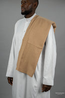 Warm Tan - Kashmiri Men’s Scarf/ Shawl/ Imamah/ Keffiyah