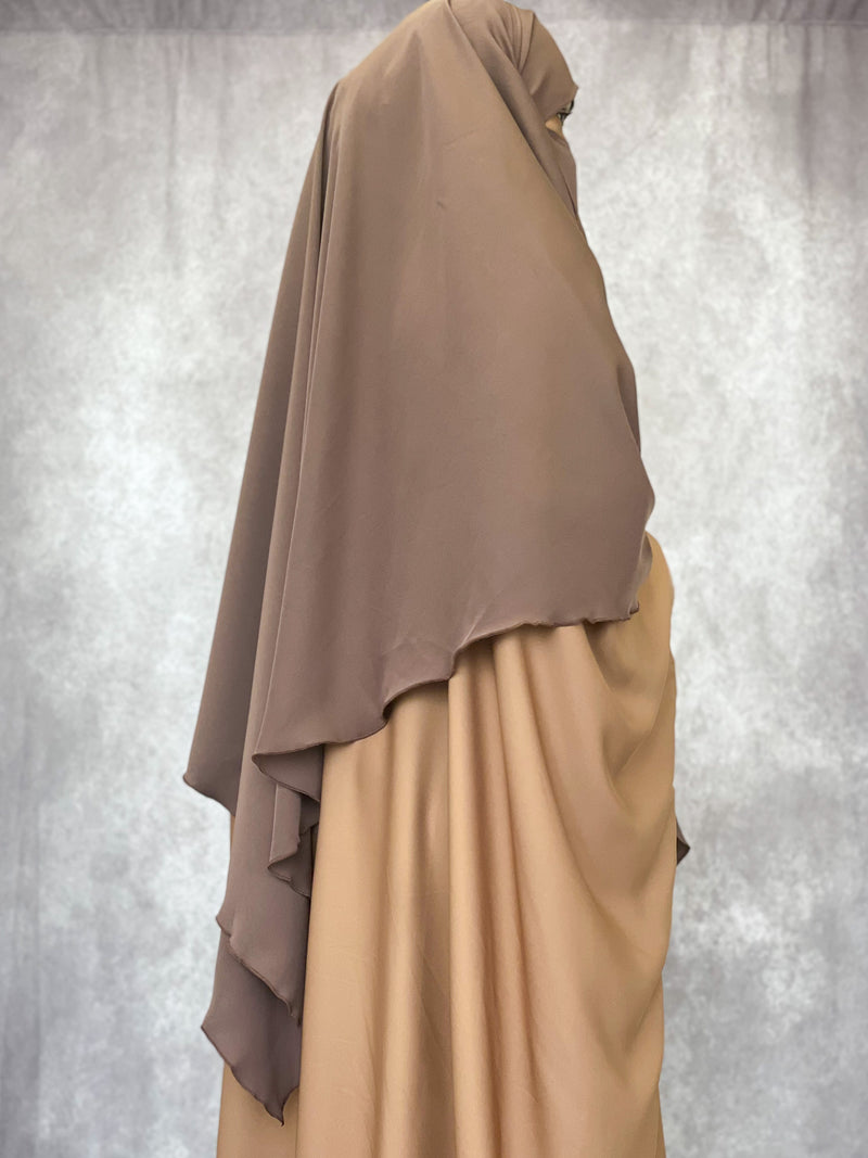 Two in One Niqab Khimar (Acorn)