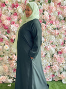Hafsa Abaya (Forest Green - Plus Size)