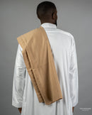 Warm Tan - Kashmiri Men’s Scarf/ Shawl/ Imamah/ Keffiyah