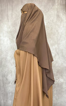 Two in One Niqab Khimar (Acorn)