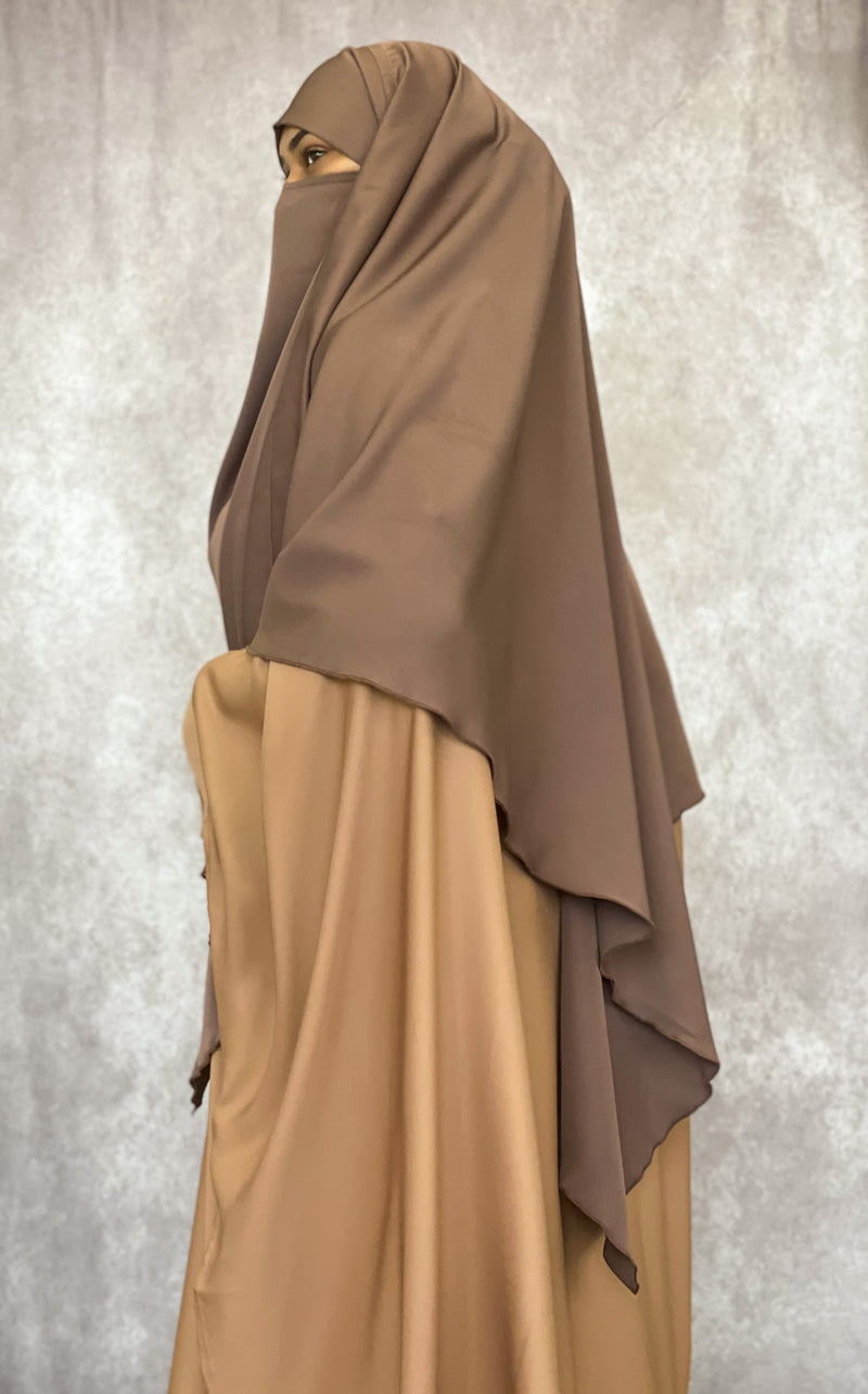 Two in One Niqab Khimar (Acorn)